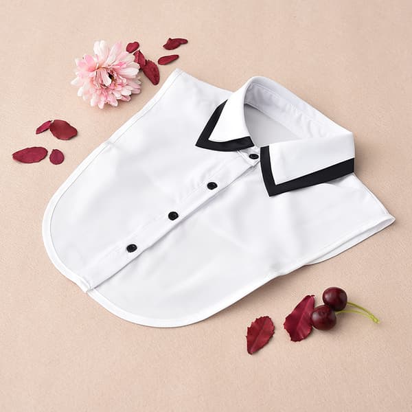 Women's Half Shirt with Detachable Collar
