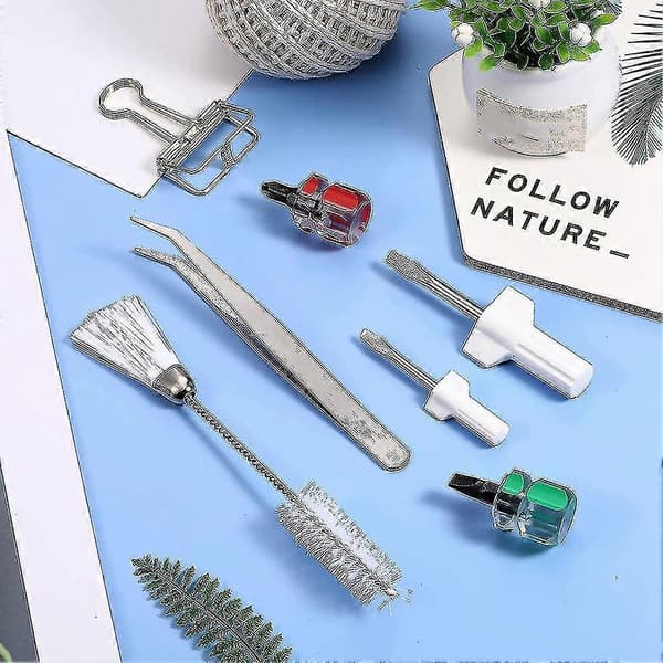 6-piece Sewing Machine Cleaning Set Includes Tweezers Double-sided Lint Brush Screwdriver, For Se (haoyi)