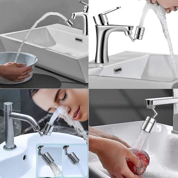 2 vandhaneluftere, justerbart drejefilter, vandbesparer, vaskeshower