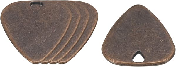 Gitarrplektrum 1,8 mm tjocklek Metall Kopparton för musikinstrument, 5-pack Deep Purple
