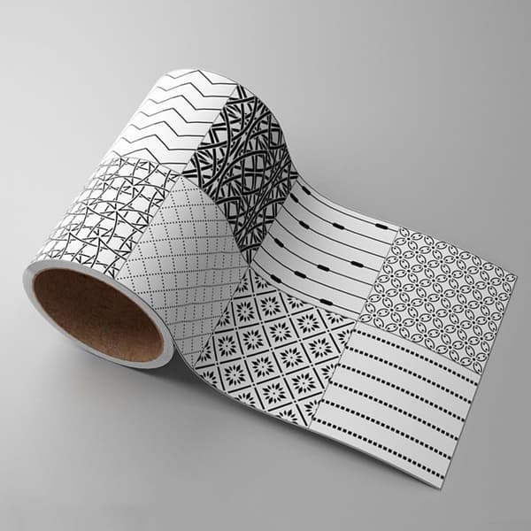 Waterproof Wall Stickers for Bathroom and Backsplash, PVC Baseboard, 10 cm x 500 cm