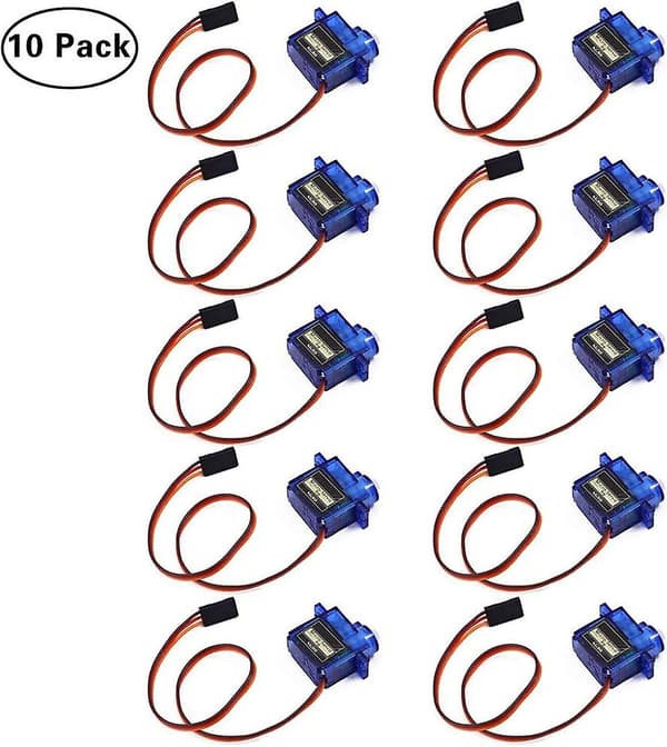 10 stk SG90 Micro Servo Motor for RC Bil Robot Helikopter Fly Fjärrkontroll [DB]
