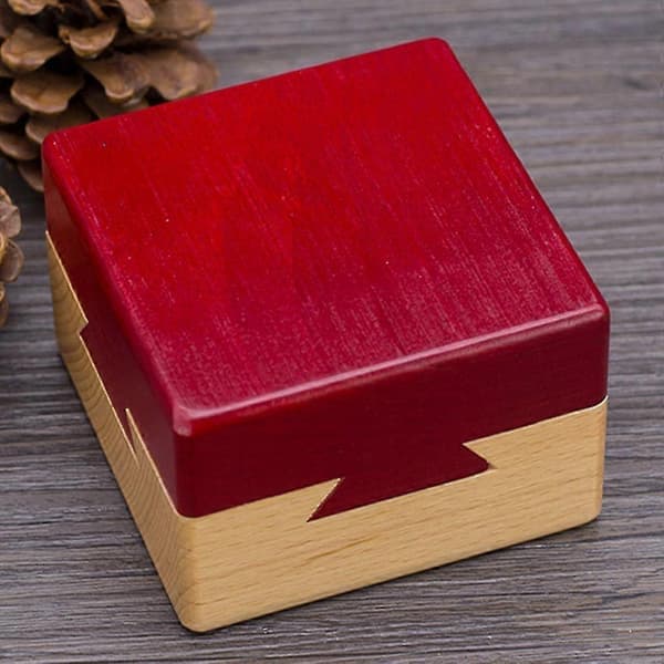 3D Brain Teaser Toy, Surprising Magic Wooden Box Gift Secret Box for Party Gift