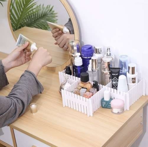 Adjustable Drawer Dividers, 8-Pack, Plastic, Customizable Kitchen Organizer 8-Pack