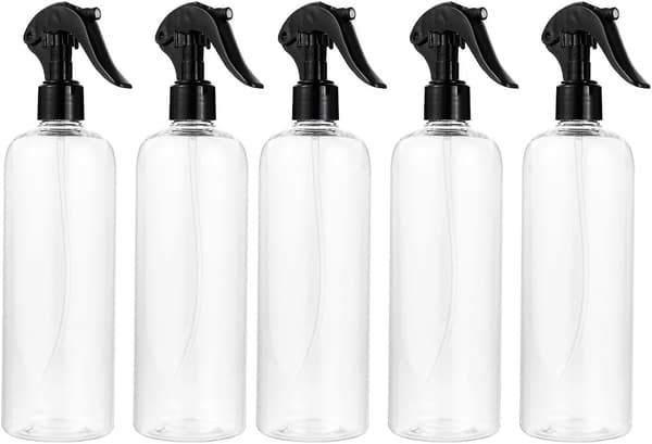 5-pak 500 ml plastik sprayflasker, genanvendelig tågevandsprøjte til planter