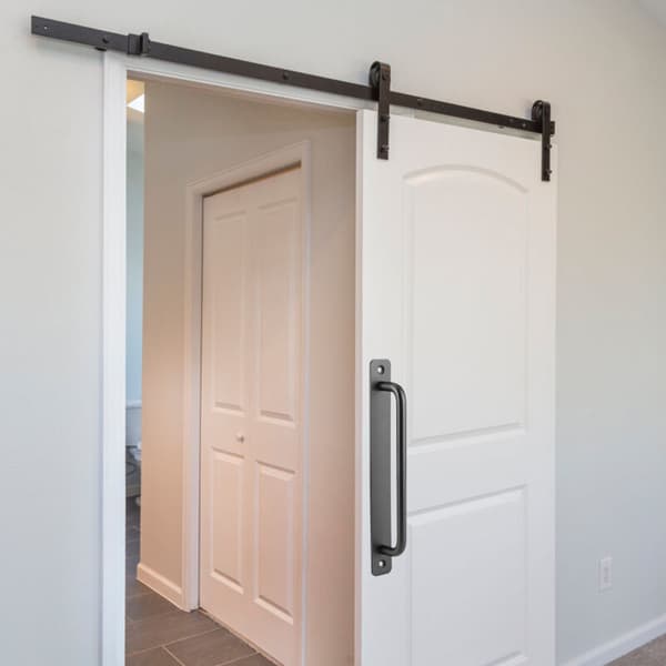 Smooth sliding door handle in aluminum alloy, smooth pull for cabinets, wardrobes, garages, sheds