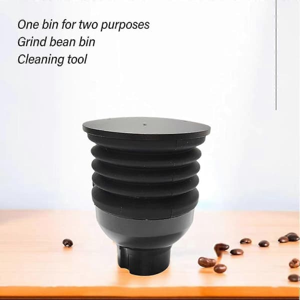 Single Dose Hopper with Espresso Accessory Bellows ABS Silicone Coffee Blowing Bean Container Coffee Grinder Accessory (FMY)
