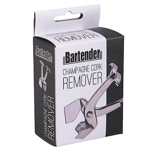 Bartender Champagne Cork Remover Strong Chrome Plated Metal Robust Easy-Grip Handle