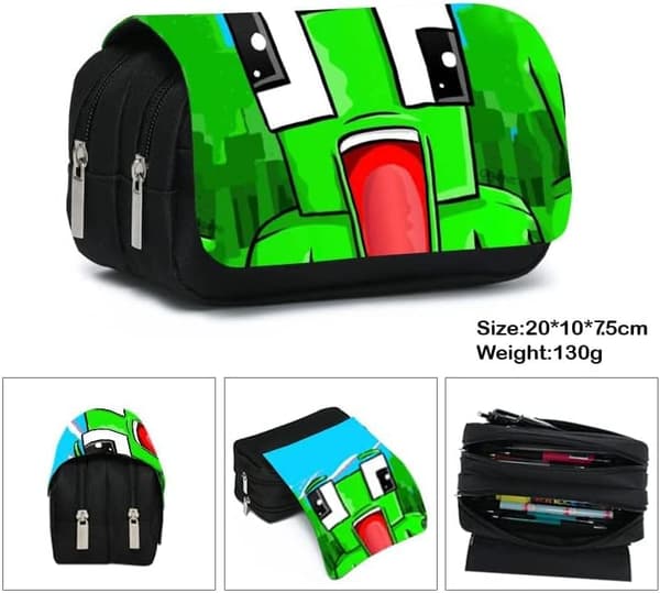 Unlimited Pencil Case Pencil Case Storage Bag Double Layer Storage Bag Suitable for Children and Adults