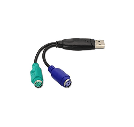 1 stk. USB til PS2 adapterkabel, et-til-to understøtter KVM-scanner g
