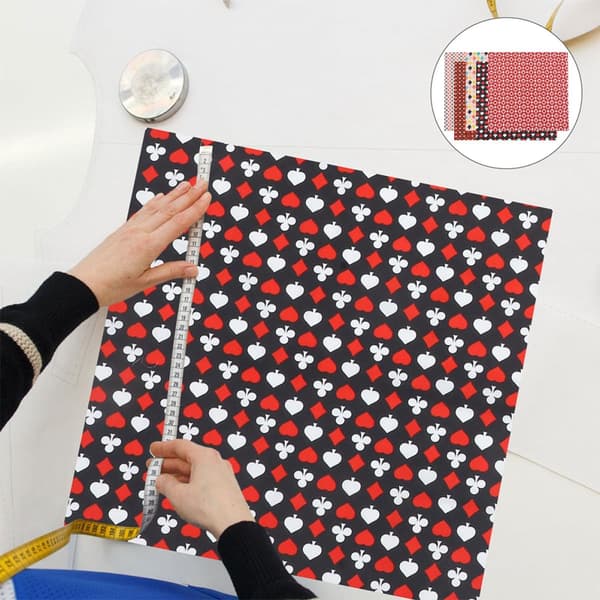 10 pcs Cotton Fabric Sewing Fabric Quilting Craft with Charming Heart Pattern Stylish Decorative and Sturdy