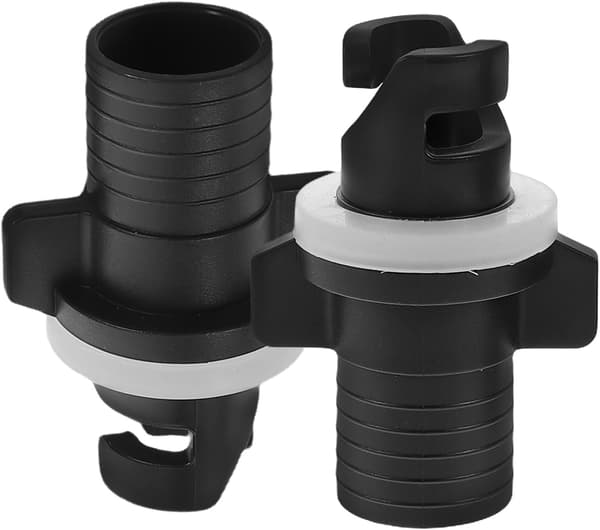 2 stk. oppustelig kajak-luftventiladapter med slangekobling til SUP paddleboard-pumpe