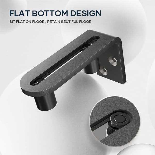 Sliding Door Floor Guide - Adjustable Floor Guide - Smooth and Quiet Control - Floor Guide Roller - Door Guide - Guide - Sliding Rails - Black{F3}