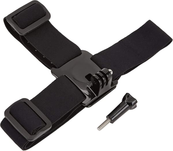 Head Strap Camera Mount for GoPro, Waterproof Headband Camera Mount Compatible with All GoPro Cameras, Black