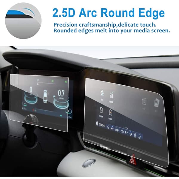 For 2021 10.25 inch Dashboard + Navigation Touch Screen Display Protector Sheet Tempered Glass Film