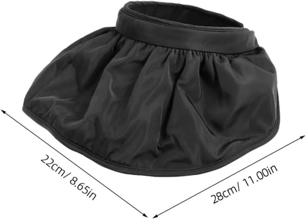 Vikbar solhatt med stor brätte för damer, svart UV-skydd strandkeps
