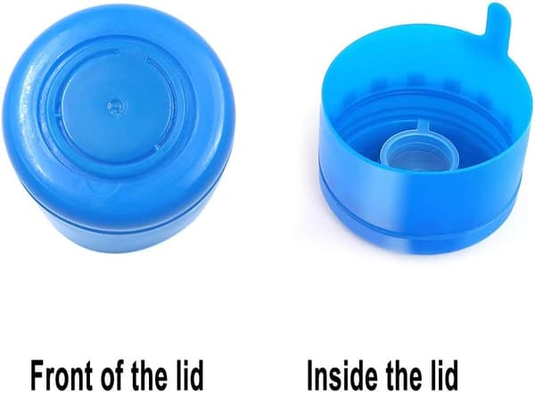 10 st 3/5 gallons återanvändbara vattenflaskersättningslock spill proof, non-spill dricksblomflaskeskruvlock återanvändbara flasklock