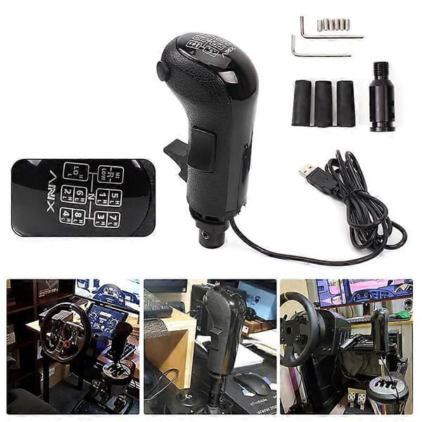 PC USB High Low Gear Simulator Gear Shift Knob for G29 G27 G25 TH8A USB Gear Shift Knob for ATS ETS2 HB0