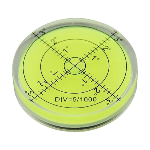 Golf Reader Pro Putt Golfbollsmarkör Rund Vattenpass Hög Precision Golf Puttingshjälp Gul Yellow