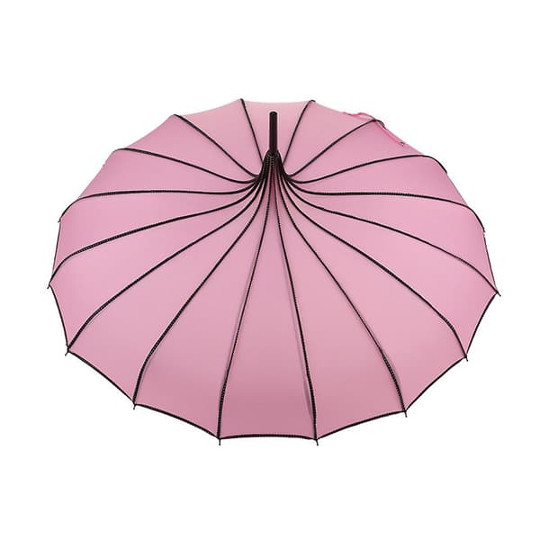 Vintage Pagoda Paraply Bröllopsfest Sol Regn UV-skyddande Paraply