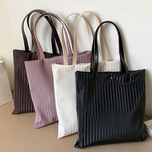 Women's New Solid Color Simple Large Capacity PU Leather Shoulder Bag
