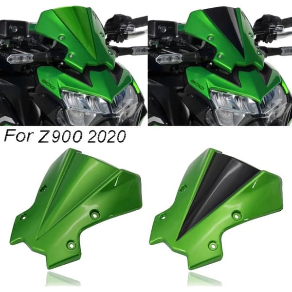 Motorcycle Windshield Screen with Bracket Suitable for Z650 Z900 2020 Accessories Green