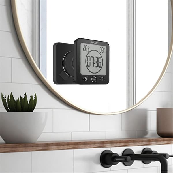 Waterproof Shower Clock, Digital Clock Timer with Suction Cup (FMY)