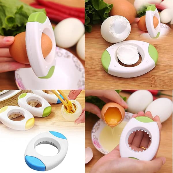 Eggshell Scraper for Soft or Hard Boiled Eggs, Kitchen Utensil for Eggshell Scraper, Quickly Cut Off the Top of a Hard Boiled Egg Blue Blue