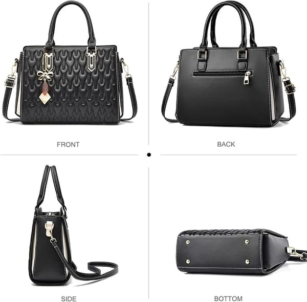 Damdesigner Handväskor Mode Topphandväska Dam Tryckt Handväska Axelväska PU Läder Crossbody Väska Medium Handväskor