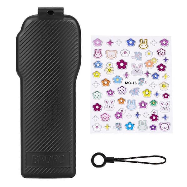 BRDRC Etui til DJI Osmo Pocket 3 Twill Tekstur ABS Bærbart Beskyttelsesetui Filteropbevaring - Sort