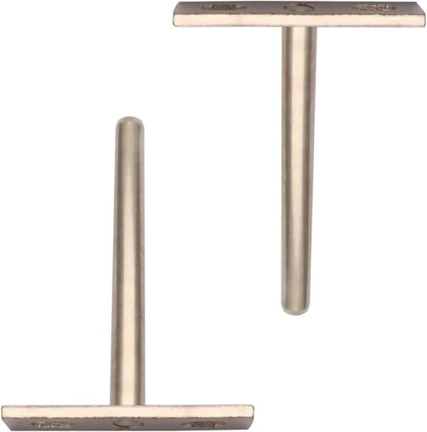Floating Shelf Brackets, 4 Pcs Hidden Shelf Brackets 4 Inch Deep Concealed Blind Shelf Supports for DIY Home Wall Shelf