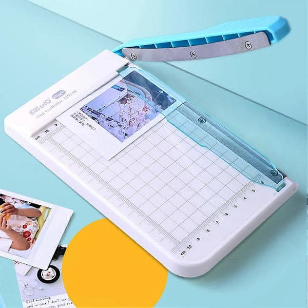 Heavy Duty Paper Cutter: Sharp Guillotine Blade, 155mm Cutting Width, Portable and Durable for Office, School, and Crafts