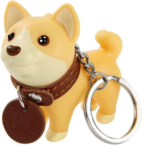 Shiba Inu nøglering, søde hunde-nøgleringe, bilnøglering til børn og voksne