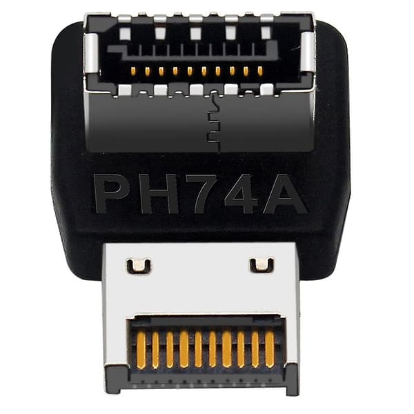 Computer Motherboard Type-E USB 3.1 Type-E Interface 90 Degree Steering Elbow Front Type-C Installed Adapter (PH74A)