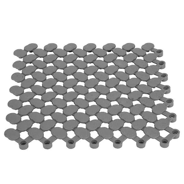20x20cm Halkfri Golvmatta med Låsfunktion för Kök Badrum Dusch Pool Balkong - 6st
