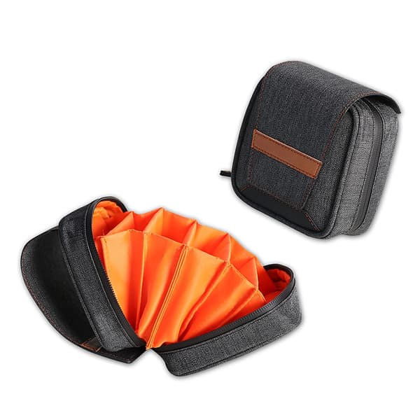 Portable Camera Filter Bag with 6 Individual Pockets Enjoy Easy Access