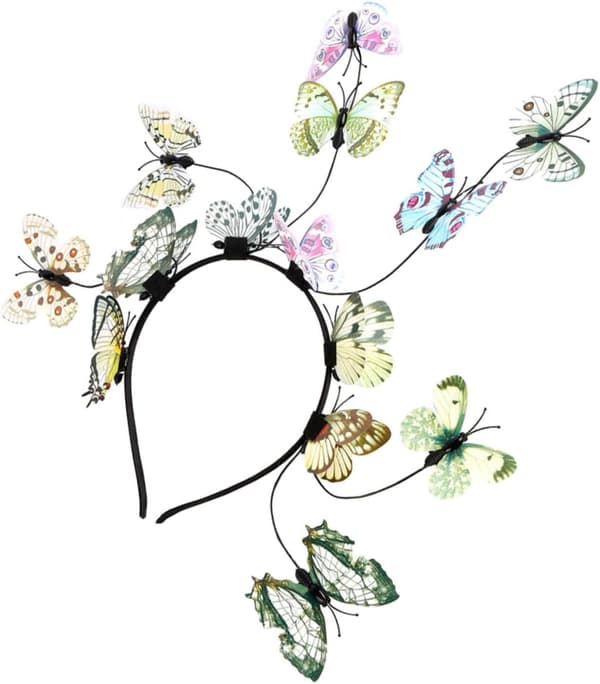 Sommerfuglefascinator Pandebånd til kvinder Farverige dekorative hårbånd