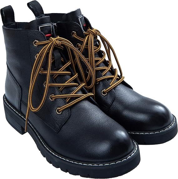 Round Boot Laces [2 Pairs] Strong and Durable Boot Laces, Diameter: 3/16” Work Boots and Hiking Shoes