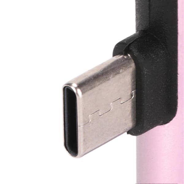 2 stk USB C til 3,5 mm lydadapter 2 i 1 lydopladning USB C til lydstik ABS USB C til lydstik til telefon tablet pink