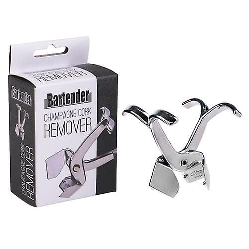Bartender Champagne Cork Remover Strong Chrome Plated Metal Robust Easy-Grip Handle