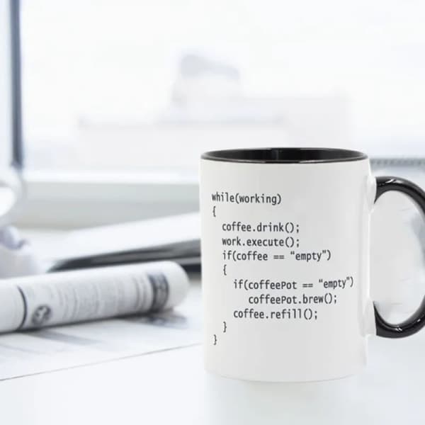 Coffee++ Program for programmerere Kaffekrus Keramisk kopp Fargehåndtak Farge Jul Nyttår Gavekrus