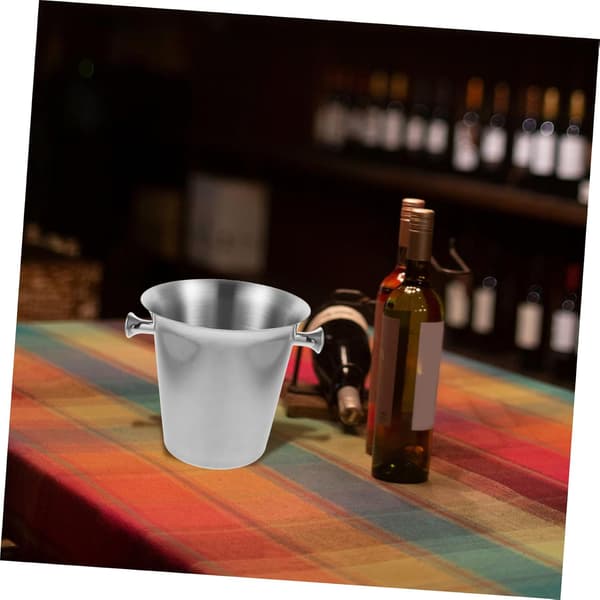 Thickened 3L Stainless Steel Ice Bucket with Cone Shape for Bar and Wine Chilling