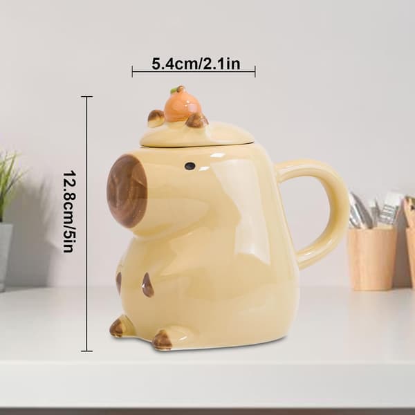 Söt Original Keramisk Mugg & Ankmugg & Kaffemugg & Kycklingmugg & Cappuccinomugg & 3D Ankmugg, Bästa Presenten till Vänner. (410ml)