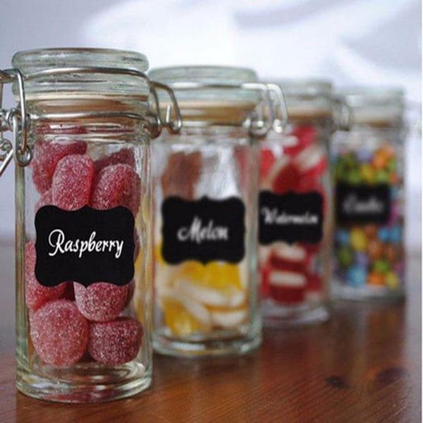 36 X | Chalkboard sticker | Chalkboard | Wall sticker | Jars | Herbs | Kitchen | Decoration | Crafts