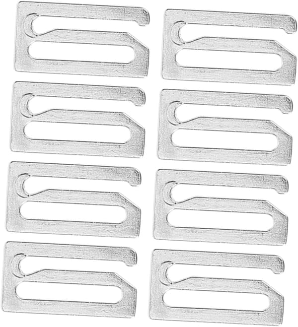 8pcs Hair Cape Strap Buckle Replacement Hooks for Barber Cape Strap Slide Hook for Hairdressing Cloth