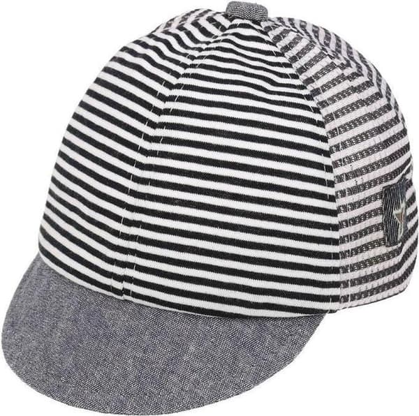 Babyhat | cool | justerbar | blå/hvid