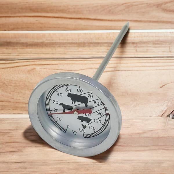Analog Grilltermometer, Rustfrit Stål Ovn eller Grilltermometer (Pegerlængde 10,5 cm)