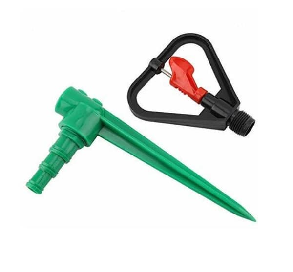 Hagesprinkler, 360 graders justerbar