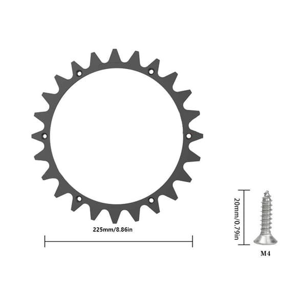 Improved Traction Spikes for Worx Landroid - Black 223