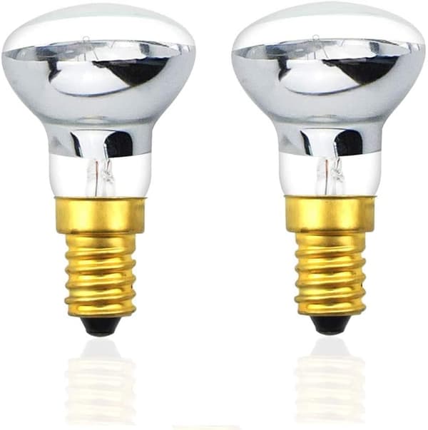 2-pak R39 E14 Reflekterende Pære Spotlight Dæmpbar Lavalampe 25W S